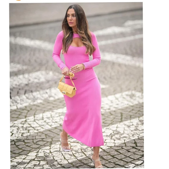 Zara | Dresses | Zara Cut Out Knit Dress | Poshmark